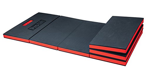 Pro Lift C-5006 Foldable EVA Mat - Anti Fatigue EVA Foam Sheet (6 fold) - Great for Garage, Picnicking, Gardening, Camping and Outdoor Activities, Black/Red