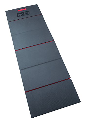 Pro Lift C-5006 Foldable EVA Mat - Anti Fatigue EVA Foam Sheet (6 fold) - Great for Garage, Picnicking, Gardening, Camping and Outdoor Activities, Black/Red