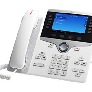 Cisco IP Business Phone 8861, 5-inch WVGA Color Display, Gigabit Ethernet Switch, Class 4 PoE, WLAN Enabled, 2 USB Ports, 10 SIP Registrations, 1-Year Limited Hardware Warranty (CP-8861-K9=)