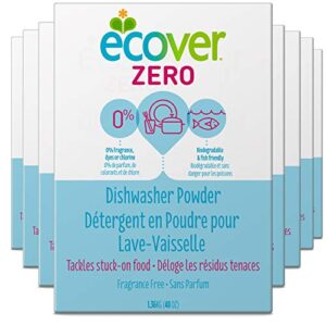 ecover zero dishwasher soap powder, 48 ounce (pack 8)