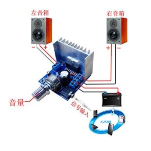 HiLetgo 2pcs TDA7297 Audio Amplifier Board 15W+15W Digital Amplifier Module 12V DC Mini Stereo Amp Amplify Dual Channel Power Stereo