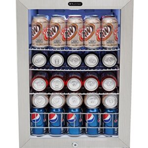 Whynter BR-091WS, 90 Can Capacity Stainless Steel Beverage Refrigerator with Lock, White