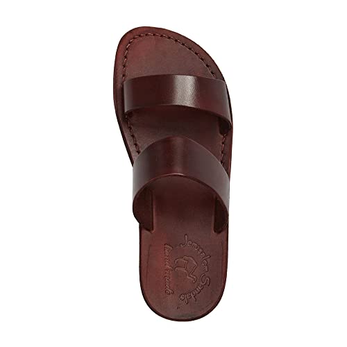 Jerusalem Sandals Aviv - Leather Double Strap Sandal - Brown