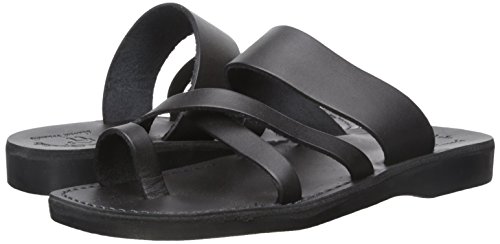 The Good Shepherd - Leather Toe Loop Sandal - Black