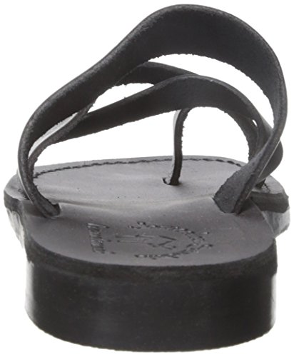 The Good Shepherd - Leather Toe Loop Sandal - Black