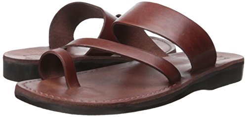 Zohar - Leather Toe Ring Sandal - Brown