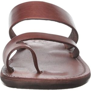 Zohar - Leather Toe Ring Sandal - Brown