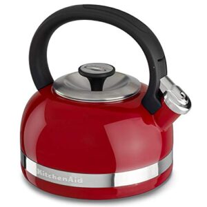 kitchenaid 2.0-quart full handle and trim band stovetop kettle, 2, empire red