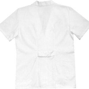 Medgear Women's Short Sleeves Lab Coat, White