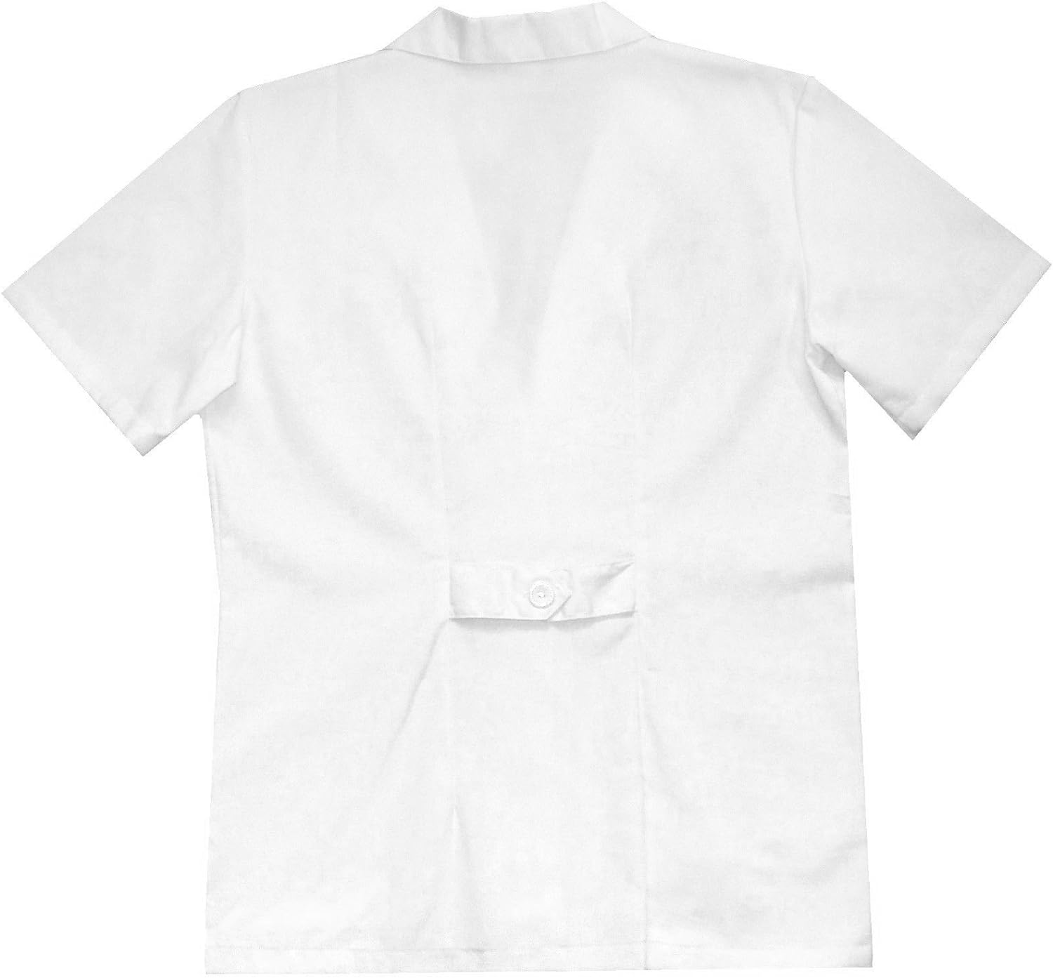 Medgear Women's Short Sleeves Lab Coat, White