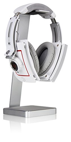 LUXA2 E-One Silver Solid-Metal Aluminum Universal Gaming Headphone Stand/Hanger/Holder for Beats, Senheiser, Sony, Bose, Philips, Audio-Technica, Plantronics, Shure, Jabra, JVC, JBL, AKG, DJ, Gaming Headsets Display HO-HDP-ALE1SI-00