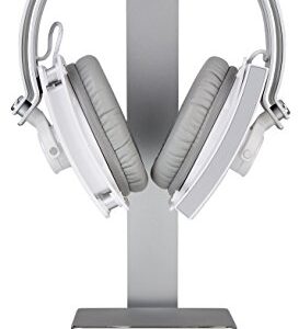 LUXA2 E-One Silver Solid-Metal Aluminum Universal Gaming Headphone Stand/Hanger/Holder for Beats, Senheiser, Sony, Bose, Philips, Audio-Technica, Plantronics, Shure, Jabra, JVC, JBL, AKG, DJ, Gaming Headsets Display HO-HDP-ALE1SI-00
