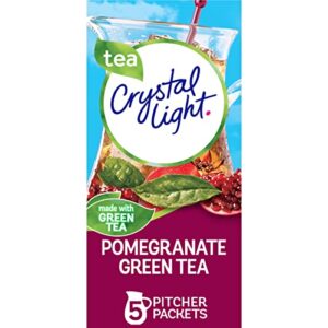 crystal light sugar-free pomegranate green tea naturally flavored powdered drink mix 5 count pitcher packets