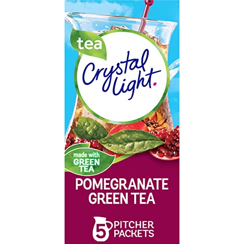 Crystal Light Sugar-Free Pomegranate Green Tea Naturally Flavored Powdered Drink Mix 5 Count Pitcher Packets