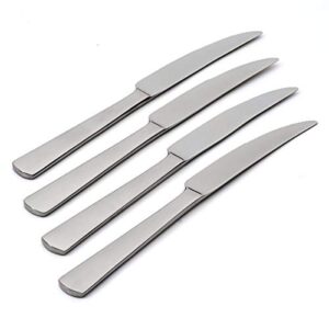 oneida aptitude everyday flatware dinner knives, set of 6 , 18/0 stainless steel, silverware set, dishwasher safe