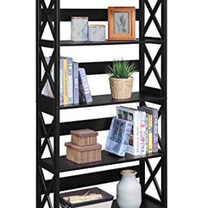 Convenience Concepts Oxford 5 Tier Bookcase, Black