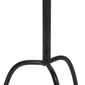 Creative Co-Op Metal Martini Accent Table, Black