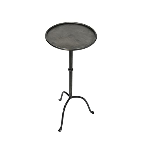 Creative Co-Op Metal Martini Accent Table, Black