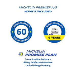 MICHELIN Premier A/S All-Season Radial Car Tire for Luxury Performance and Passenger Cars; 215/50R17/XL 95V