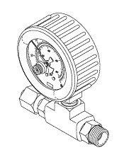 pressure gauge (test) for tuttnauer tug110