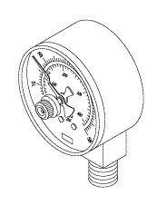 pressure gauge for tuttnauer rpg693