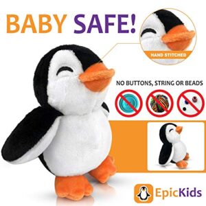Stuffed Penguin - Plush Stuffed Penguin Toy - Meet Mr. Chill, The Baby Penguin Stuffed Animal - A Huggable, Soft, Adorable 5" Baby Penguin - Great Gift for Penguin Lovers of All Ages, Girls and Boys