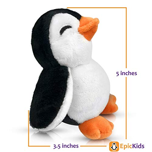 Stuffed Penguin - Plush Stuffed Penguin Toy - Meet Mr. Chill, The Baby Penguin Stuffed Animal - A Huggable, Soft, Adorable 5" Baby Penguin - Great Gift for Penguin Lovers of All Ages, Girls and Boys