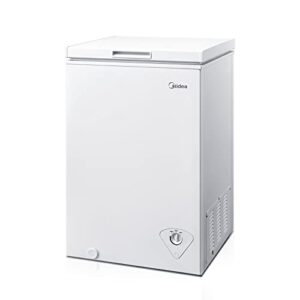 midea mrc04m3aww, white 3.5 cu. ft. mini freezer, cubic feet
