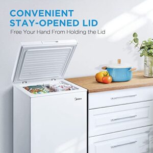 Midea MRC04M3AWW, White 3.5 cu. ft. Mini Freezer, Cubic Feet