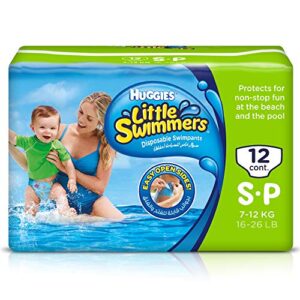 little swimmers huggies disposable swimpants, small, 12 count