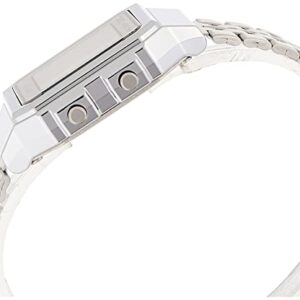 Casio - A500WA-7D - Vintage - Unisex Watch - Digital Quartz - LCD Dial - Grey Steel Strap, LCD/Grey, Bracelet, LCD/Grey, Bracelet