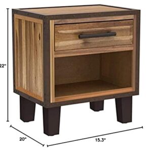 Christopher Knight Home Luna Acacia Wood Accent Table, Natural Stain