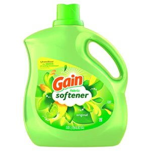 gain laundry fabric softener liquid, original, 129 fl oz 150 loads