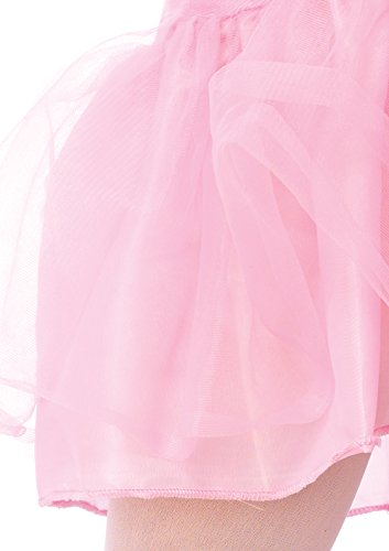 Leg Avenue Domo Tutu Dress & Print Leg Warmers (2 Piece), Pink, Small