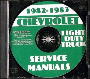 chevrolet 1982 1983 10-30 pickup and truck repair shop & service manual cd - blazer, suburban, c, k, g & p, 4x2 & 4x4, k5, k10, k20, k30, c10, c20, c30, g10, g20, g30, p10, p20, p30