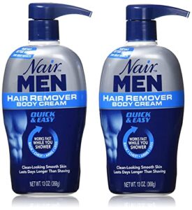 nair men hair removal body cream, 13 ounce (pack of 2)