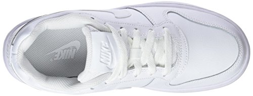 Nike Women's Ebernon Low Sneaker, White/White, 5.5 Regular US
