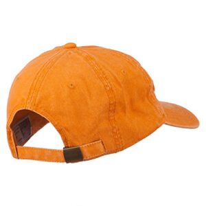 e4Hats.com Halloween Ghost Hunter Embroidered Washed Dyed Cap - Orange OSFM