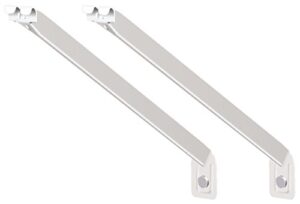 closetmaid 56606 12-inch support brackets for wire shelving, 2-pack,white