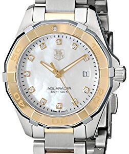 TAG Heuer Women's WAY1451.BD0922 Aquaracer Diamond-Accented Two-Tone Stainless Steel Watch