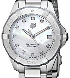 TAG Heuer Women's WAY1313.BA0915 Aquaracer Diamond-Accented Stainless Steel Watch