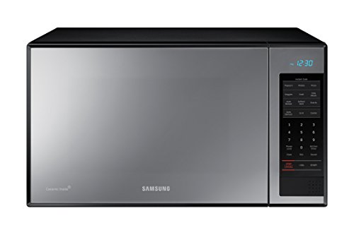 Samsung MG14H3020CM 1.4 cu. ft. Countertop Grill Microwave Oven with Ceramic Enamel Interior, Black Mirror Finish