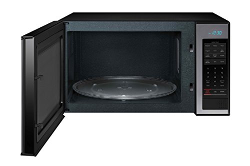 Samsung MG14H3020CM 1.4 cu. ft. Countertop Grill Microwave Oven with Ceramic Enamel Interior, Black Mirror Finish