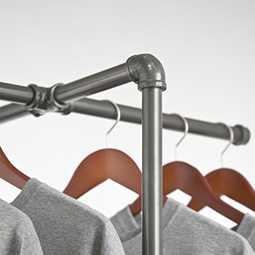 Adjustable Rolling Rack – Econoco Vintage Pipeline 2 Way Ballet Clothes Hanging Fixture