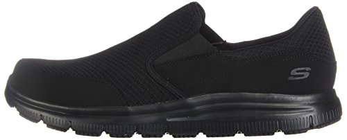 Skechers Men's Black Flex Advantage Slip Resistant Mcallen Slip On - 14 D(M) US