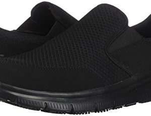 Skechers Men's Black Flex Advantage Slip Resistant Mcallen Slip On - 14 D(M) US