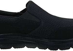 Skechers Men's Black Flex Advantage Slip Resistant Mcallen Slip On - 14 D(M) US