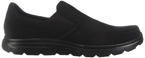 Skechers Men's Black Flex Advantage Slip Resistant Mcallen Slip On - 14 D(M) US