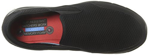 Skechers Men's Black Flex Advantage Slip Resistant Mcallen Slip On - 14 D(M) US