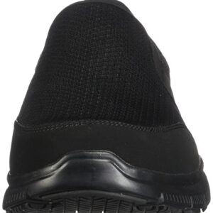 Skechers Men's Black Flex Advantage Slip Resistant Mcallen Slip On - 14 D(M) US